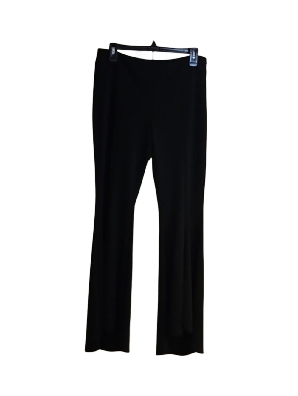 INC Long Black Pants With A Front Slit And Side Zipper